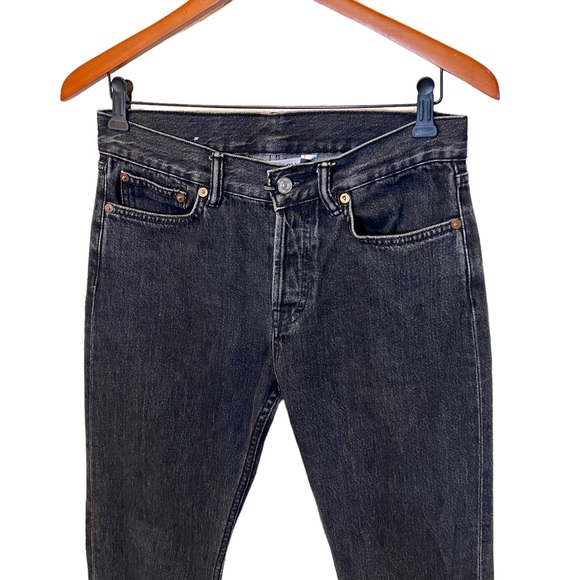 Our Legacy Men’s First Cut Washed Black Button Fly Jeans - Picture 9 of 9